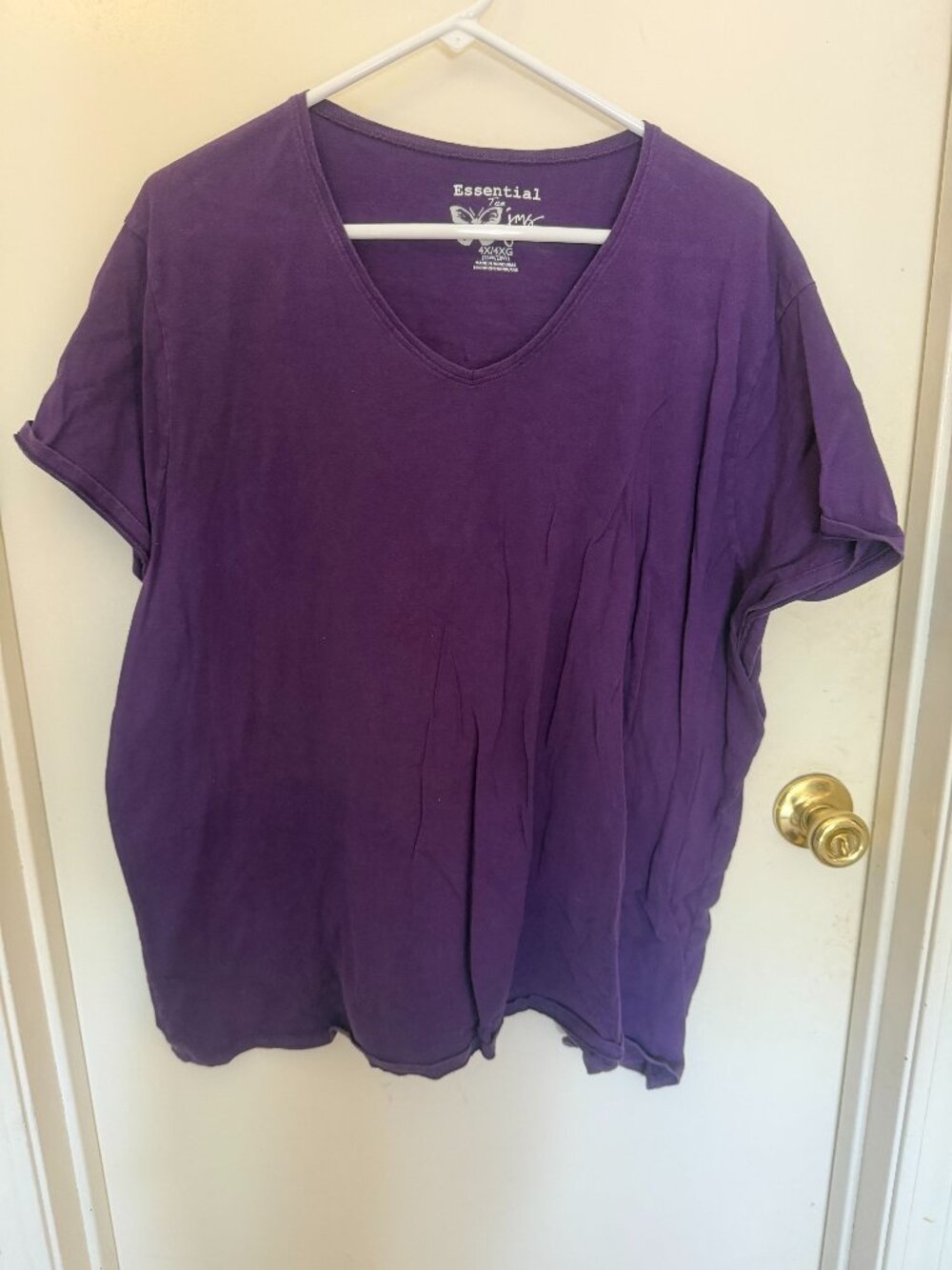 Just My Size Purple Tee-Shirt W 4X